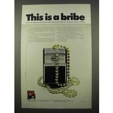 1966 Remington 500 Selektronic Shaver Ad - A Bribe