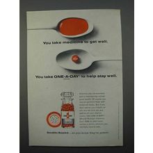 1966 One-A-Day Multiple Vitamins Ad - Take Medicine