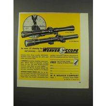 1966 Weaver C4 and V22 Scopes Ad - Shooting Fun