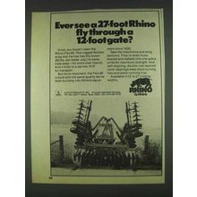 1978 Rhino Flex 90 Disc Harrow Ad - Fly Through Gate
