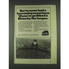 1978 Rhino Flexible Wing Disc Harrow Ad - Experience