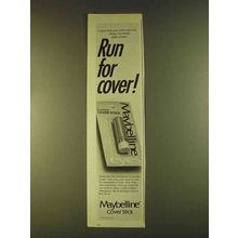 1980 Maybelline Cover Stick Ad - Run for Cover