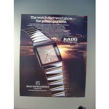 1986 Rado Anatom Watch Ad - Passing of Time!