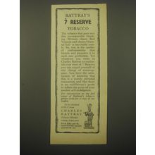 1965 Charles Rattray's 7 Reserve Tobacco Advertisement