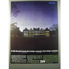 1965 IBM Computers Ad - In this Georgian house they design computers