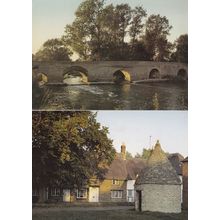 Harrold Bedfordshire River Gate Round House Ouse 2x 1970s Postcard s