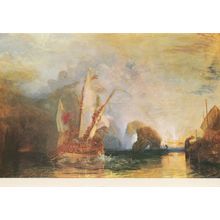 Ulysses Deriding For Yphemus Turner Medici Painting Postcard