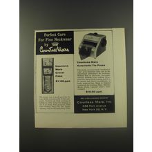 1956 Countess Mara Cravat Case and Automatic Tie Press Advertisement