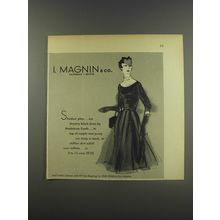 1956 I. Magnin & Co. Dress by Madeleine Fouth Advertisement - Shadow Play