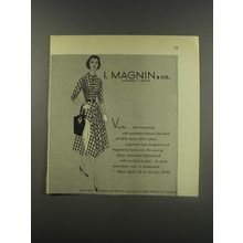 1956 I. Magnin & Co. Viyella Dress by Lords Advertisement