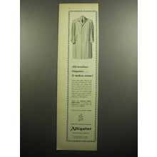 1957 Alligator Coats Ad - All-weather elegance.. it makes sense