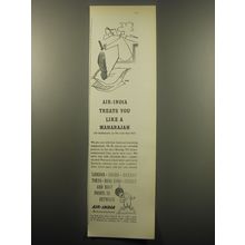 1959 Air-India Airlines Advertisement - Air-India treats you like a Maharajah