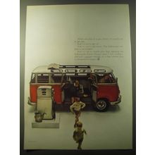 1960 Volkswagen Bus Ad - When you stop at a gas station