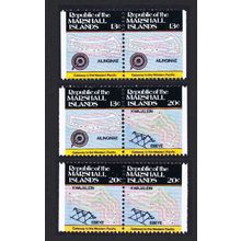 Marshall Is. Map and Navigations 3 Booklet pairs 1984 MNH SG#9=11 Sc#39a+41a+41b