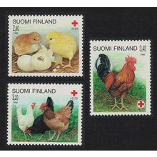 Finland Chicken 3v Finnish Red Cross Fund 1996 MNH SG#1426-1428