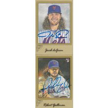 JACOB de GROM & ROBERT GSELLMAN AUTOGRAPHED 2017 NEW YORK METS ALL-STAR PITCHERS
