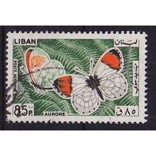 LIBANON LEBANON LIBAN [1965] MiNr 0905 ( O/used ) Schmetterlinge