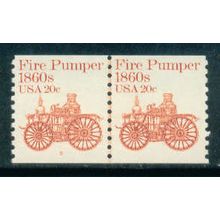 1908 20c Fire Pumper Very Fine MNH Dry Gum CNP Left 5 W0242