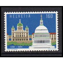 Switzerland 888 Joint Issue Fine MNH Dry Gum W5654