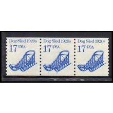 2135 17c Dog Sled Very Fine MNH Dry Gum PNC 2/3 PA2678