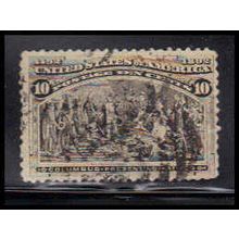 Used 237 10c Columbus Presenting Natives Barely Clears K1198