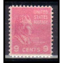 814 9c William Harrison Fine MNH B0323