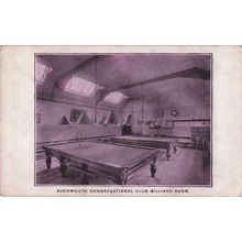 Avonmouth Congregational Club Bristol Billiards Room Old Postcard