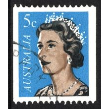 AUSTRALIA 1967: QUEEN ELIZABETH II DEFINITIVES - 5c COIL STAMP USED (G2)
