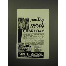 1930 Ken-L-Ration Dog Food Ad - Needs Charcoal
