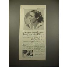 1930 Kleenex Tissue Ad w/ Virginia Valli