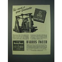 1942 Harris Tweed Ad - This mark is your guarantee