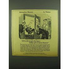 1942 Calvert Reserve Whiskey Ad - Give The Boss a Gift