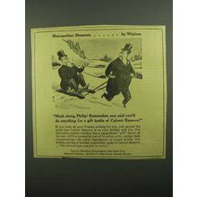 1942 Calvert Reserve Whiskey Ad - Mush Along, Philip!