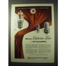 1950 RCA Deflection Tubes Ad - Quality Unquestioned