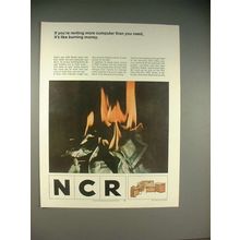 1965 NCR 500 Series Computer Ad - Like Burning Money