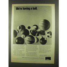 1972 AMF Voit Balls Ad - Basketball Football Golf