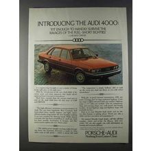 1980 Audi 4000 Car Ad - Fuel-Short Eighties