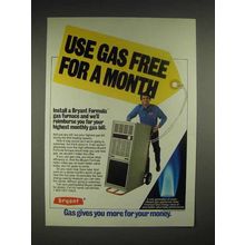 1983 Bryant Formula furnace Ad - Use Gas Free