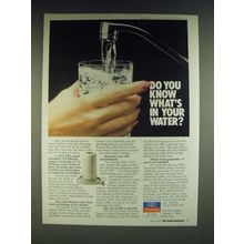 1985 Amway Water Treatment System Ad - Do you know what's in your water?