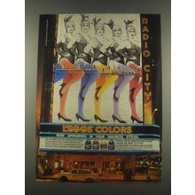 1985 L'eggs Colors Pantyhose Ad - Radio City Music Hall