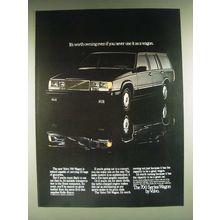 1985 Volvo 760 Wagon Ad - It's worth owning even if you never use it as a wagon