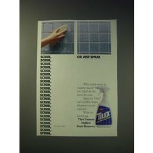 1989 Tilex Mildew Stain Remover Ad - Scrub, scrub, scrub, Or just spray