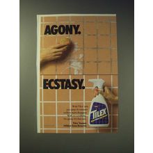 1989 Tilex Mildew Stain Remover Ad - Agony. Ecstasy