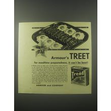 1941 Armour's Treet Meat Ad - for mealtime preparedness