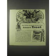 1941 Armour's Treet Meat Ad - Greet holiday guests