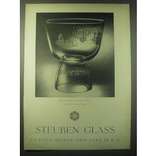1948 Steuben The Stephen Foster Bowl Advertisement - Designed by Sidney Waugh
