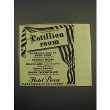 1949 Hotel Pierre Ad - Eddie Garr, Stanley Melba