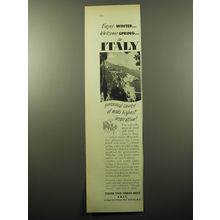 1950 Italy Tourism Advertisement - Enjoy winter.. welcome spring.. in Italy