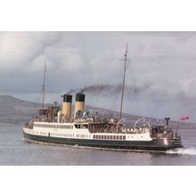 TS Duchess Of Hamilton Steamer Ship 1970s Postcard