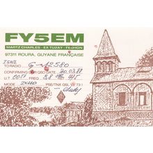 Roura Guyane France QSL Radio Card